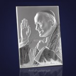 Unser Papst Johannes Paul II. Ist gesegnet. Silberbild 8 * 11 ENGRAVING