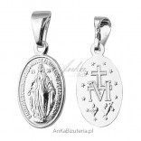Medaille der Heiligen Jungfrau Wundervolles Silber - Groß