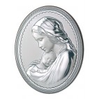 Madonna z dzieciątkiem - Obrazek srebrny
