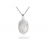 Biżuteria srebrna z kamieniem księżycowym -Rozm. XS