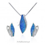 Silberschmuck mit blauem Opal