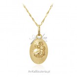 Goldene Medaille Unserer Lieben Frau von Tschenstochau - Gold pr. 585