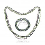 Grüne Perlen Zuchtperlenkette