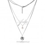 Silberschmuck - Herzkette mit Perle - modischer italienischer Schmuck