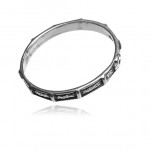 Silberner Fingerrosenkranz - Ring aus oxidiertem Silber