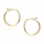 Ohrringe aus vergoldetem Silber CIRCLES