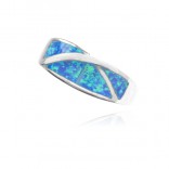 Silberring mit blauem Opal