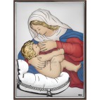 Obrazek Matka Boska Karmiąca kolorowy 10 cm*14 cm