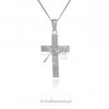 Silbernes Kreuz mit dem Bild von JESUS