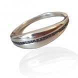 Silber oxidierter Ring