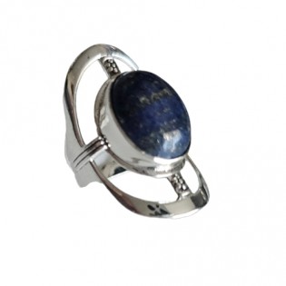 Pierścionek srebrny z lapis lazuli - Odkryj Magiczny Świat Lapis Lazuli w Srebrnej Ramie