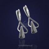 Silberschmuck - Ohrringe mit Ulexit.