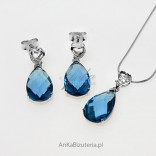 Silberset "Chic und Eleganz" in Blau