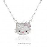 Silberkette mit Hello Kitty für Mädchen