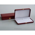 Eleganckie pudełko na biżuterię Skóra ekologiczna czerwona Naszyjnik